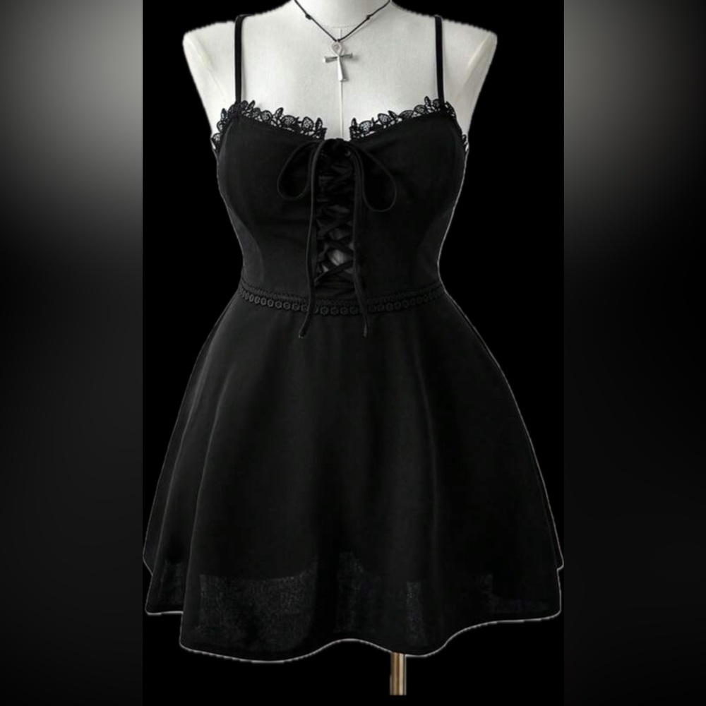Awesome corset lace up dress 2X NEW